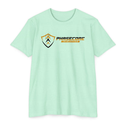 Phasecore Athletics Unisex CVC Jersey T-Shirt – Premium Athletic Workout Tee for Men & Women