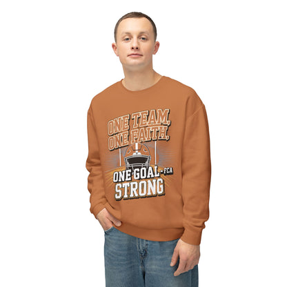 FCA Team Spirit Unisex Crewneck Sweatshirt, Faith Sweatshirt, Support Team Apparel, Motivational Gift, Game Day Gear