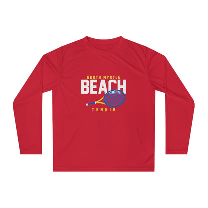 North Myrtle Beach Tennis Performance Tee, Ideal for Sports & Outdoor Activities, Gift for Athletes, Activewear, Beach Wear, Summer Fun