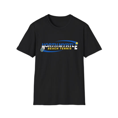 North Myrtle Beach Tennis Unisex Softstyle T-Shirt | Sporty Graphic Tee, Tennis Apparel, Casual Wear, Beach Shirt, Gift for Sport Lovers