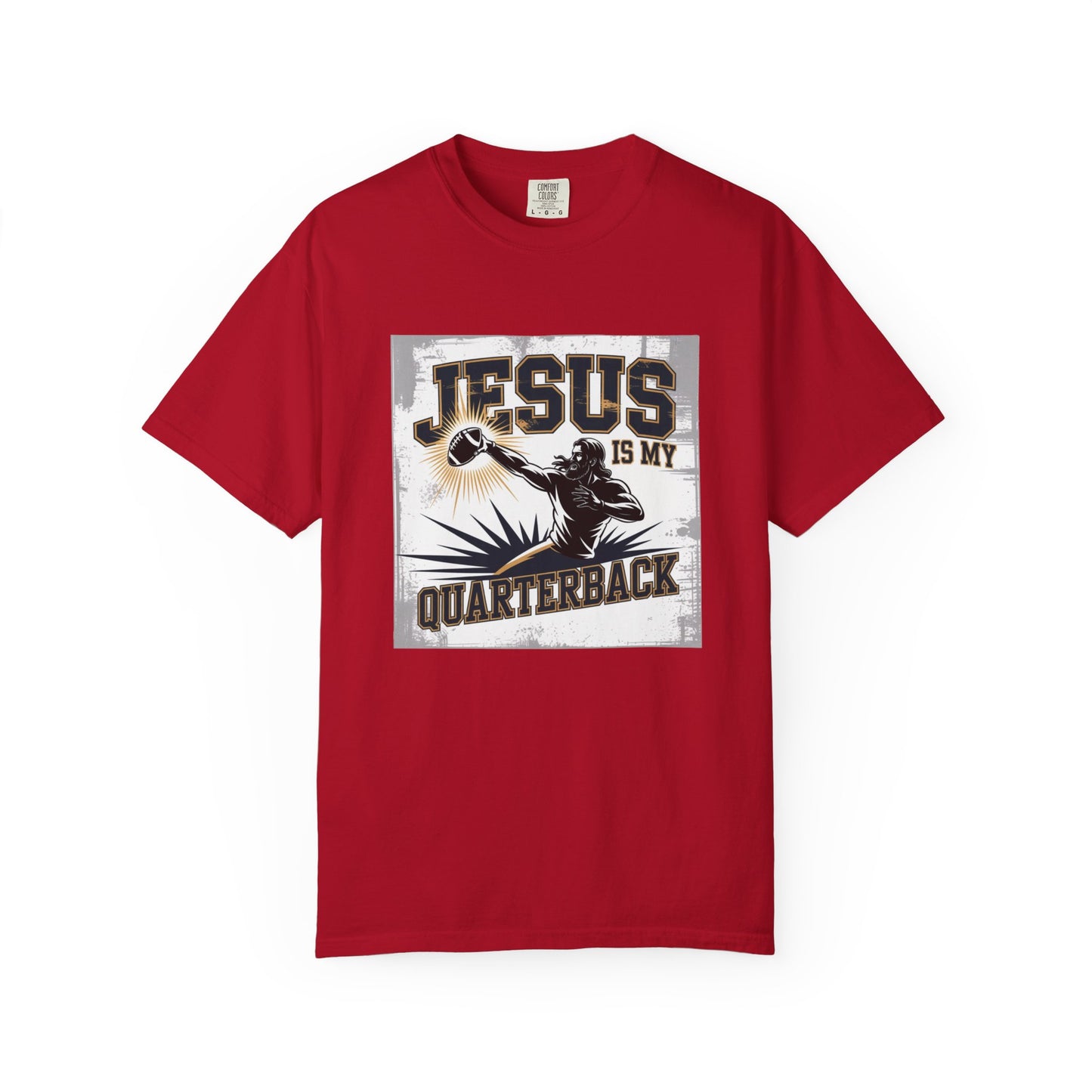 Unisex Garment-Dyed T-shirt with Jesus is My Quarterback Design, Faith-Inspired Tee for Sports Lovers, Christian Apparel for Men and [...]