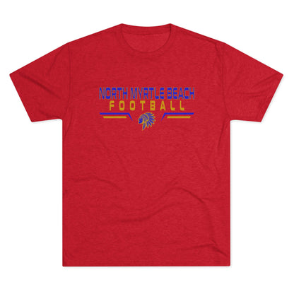 North Myrtle Beach Football Unisex Tri-Blend Crew Tee – Comfortable Game Day Shirt for Fans & Players