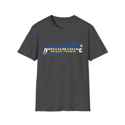 North Myrtle Beach Tennis Unisex Softstyle T-Shirt | Sporty Graphic Tee, Tennis Apparel, Casual Wear, Beach Shirt, Gift for Sport Lovers