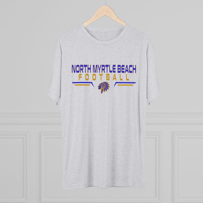 North Myrtle Beach Football Unisex Tri-Blend Crew Tee – Comfortable Game Day Shirt for Fans & Players