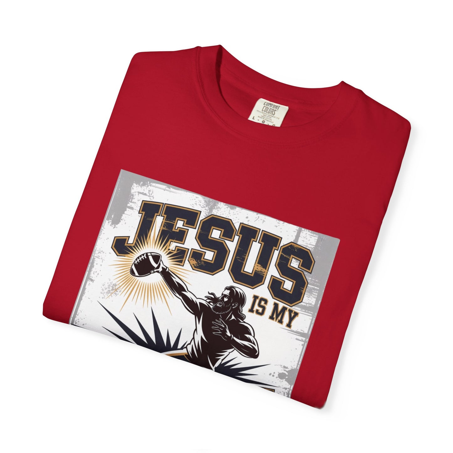 Unisex Garment-Dyed T-shirt with Jesus is My Quarterback Design, Faith-Inspired Tee for Sports Lovers, Christian Apparel for Men and [...]