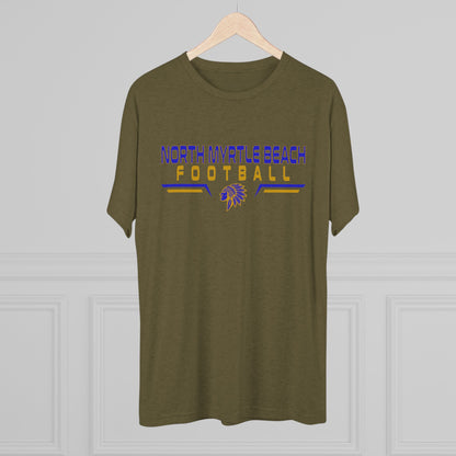 North Myrtle Beach Football Unisex Tri-Blend Crew Tee – Comfortable Game Day Shirt for Fans & Players