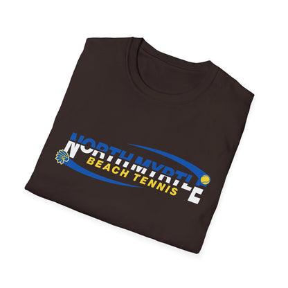 North Myrtle Beach Tennis Unisex Softstyle T-Shirt | Sporty Graphic Tee, Tennis Apparel, Casual Wear, Beach Shirt, Gift for Sport Lovers