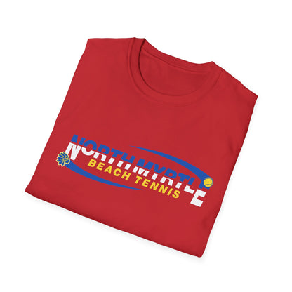 North Myrtle Beach Tennis Unisex Softstyle T-Shirt | Sporty Graphic Tee, Tennis Apparel, Casual Wear, Beach Shirt, Gift for Sport Lovers