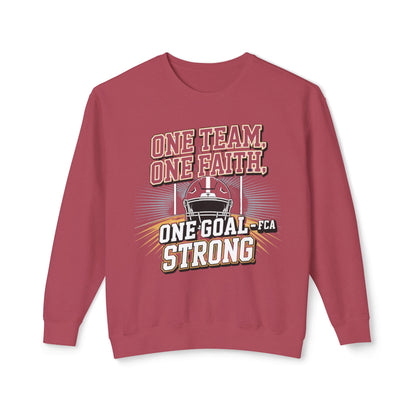 FCA Team Spirit Unisex Crewneck Sweatshirt, Faith Sweatshirt, Support Team Apparel, Motivational Gift, Game Day Gear