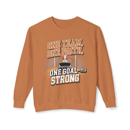 FCA Team Spirit Unisex Crewneck Sweatshirt, Faith Sweatshirt, Support Team Apparel, Motivational Gift, Game Day Gear