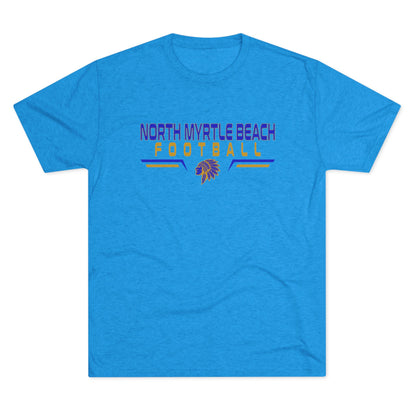North Myrtle Beach Football Unisex Tri-Blend Crew Tee – Comfortable Game Day Shirt for Fans & Players