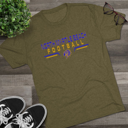 North Myrtle Beach Football Unisex Tri-Blend Crew Tee – Comfortable Game Day Shirt for Fans & Players