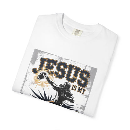 Unisex Garment-Dyed T-shirt with Jesus is My Quarterback Design, Faith-Inspired Tee for Sports Lovers, Christian Apparel for Men and [...]